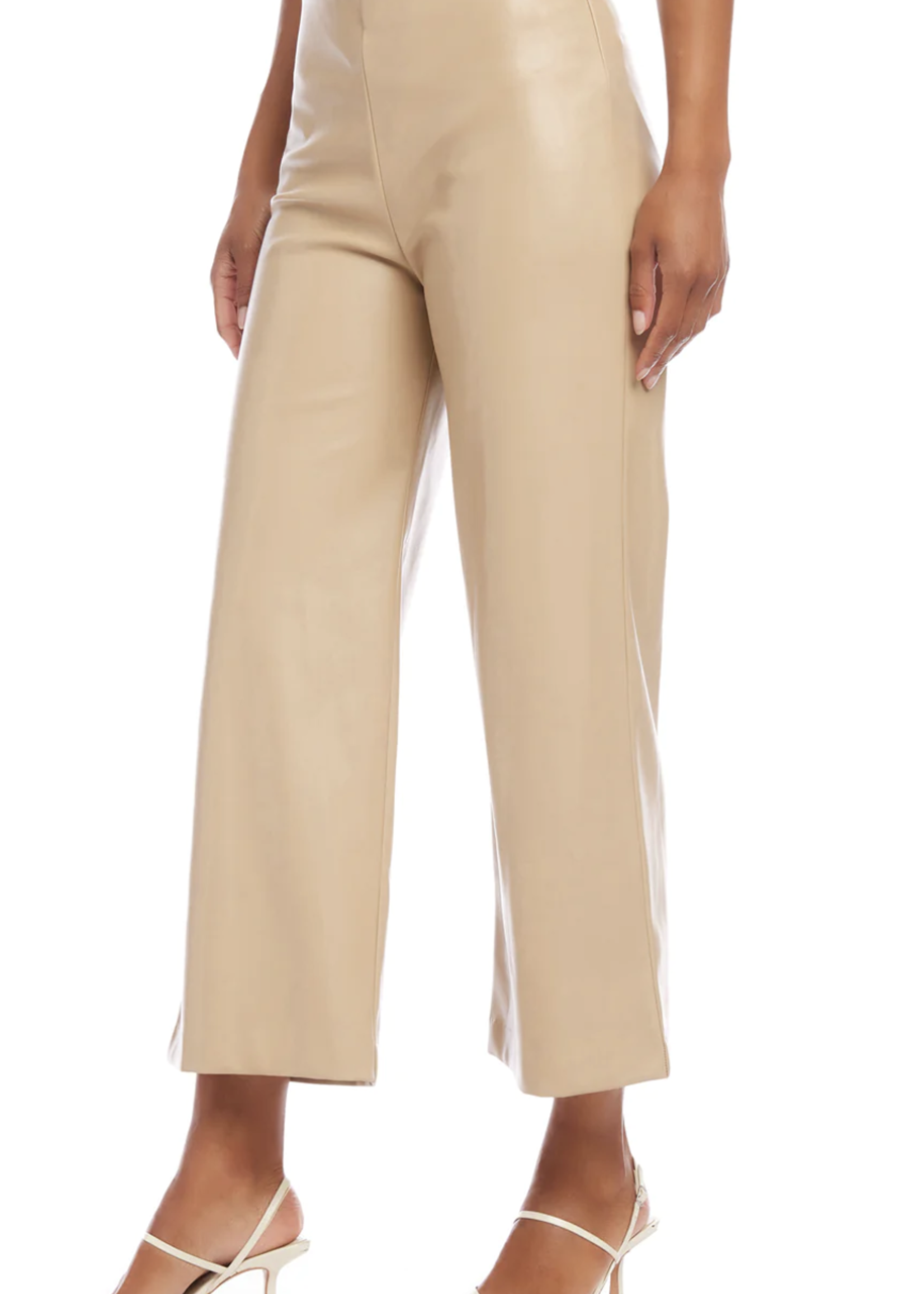 FIFTEEN TWENTY WIDE LEG CROPPED PANTS