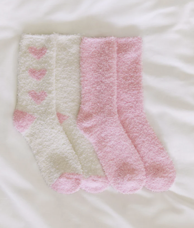 Z SUPPLY LOUNGE 2-PACK PLUSH LOVER SOCKS