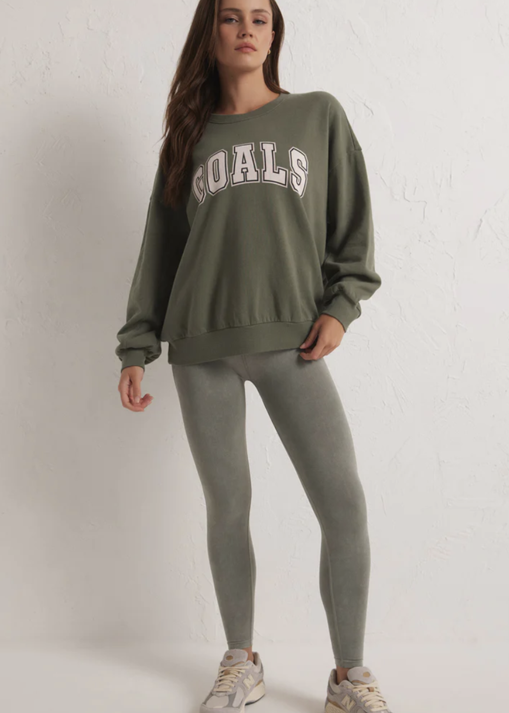 Z SUPPLY ACTIVE OVERSIZED GOAL SWEATSHIRT