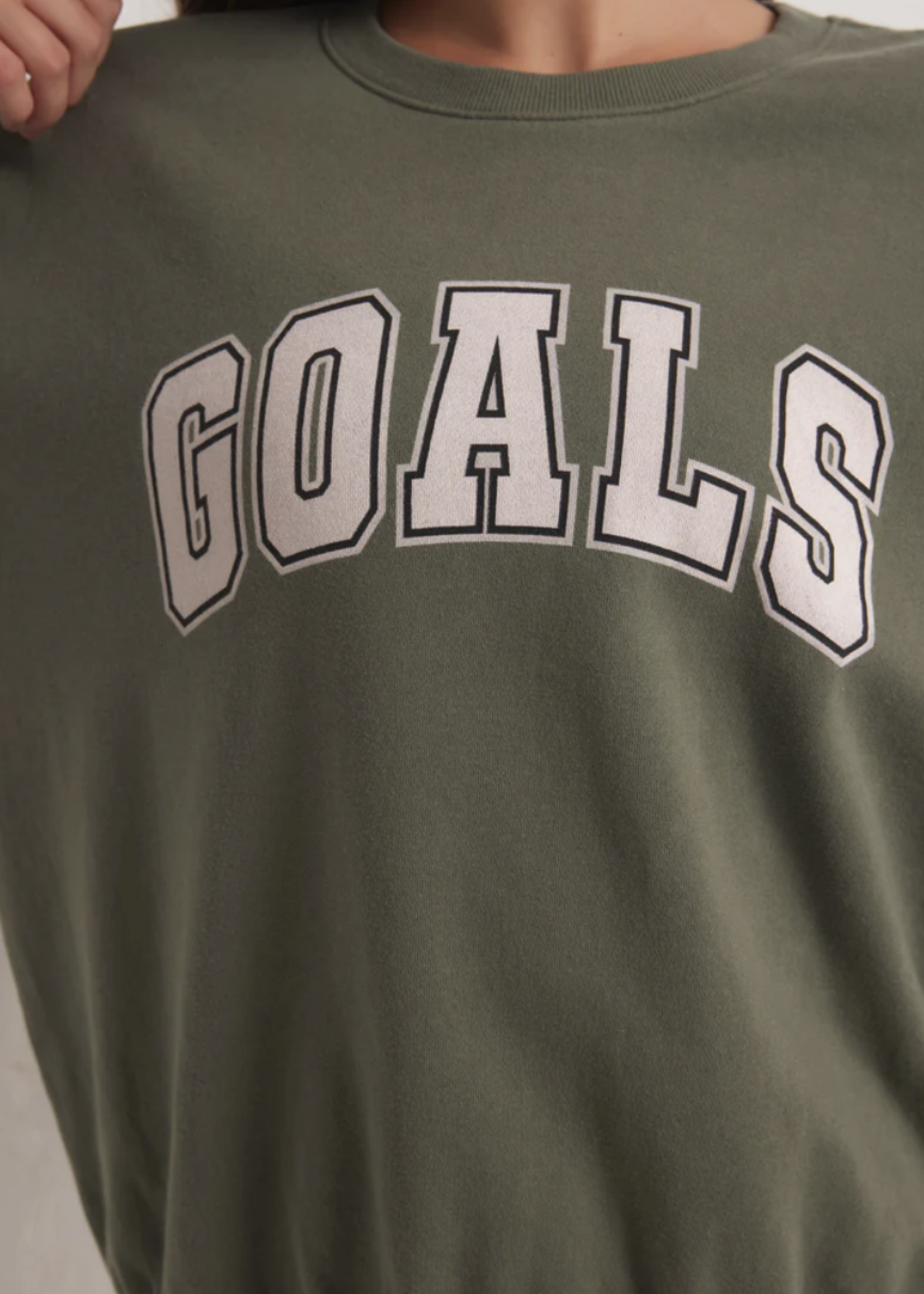 Z SUPPLY ACTIVE OVERSIZED GOAL SWEATSHIRT