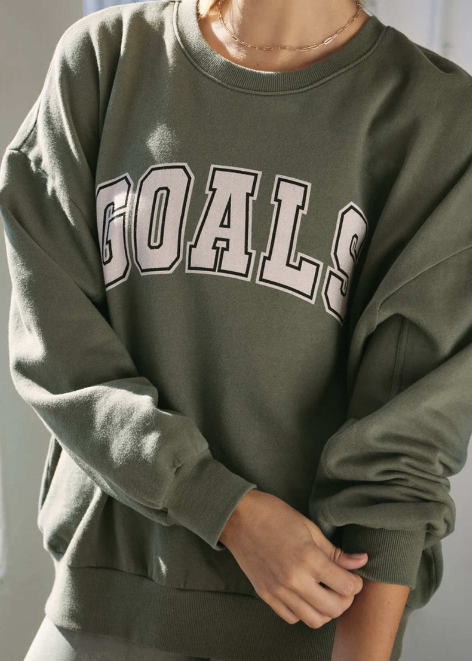 Z SUPPLY ACTIVE OVERSIZED GOAL SWEATSHIRT