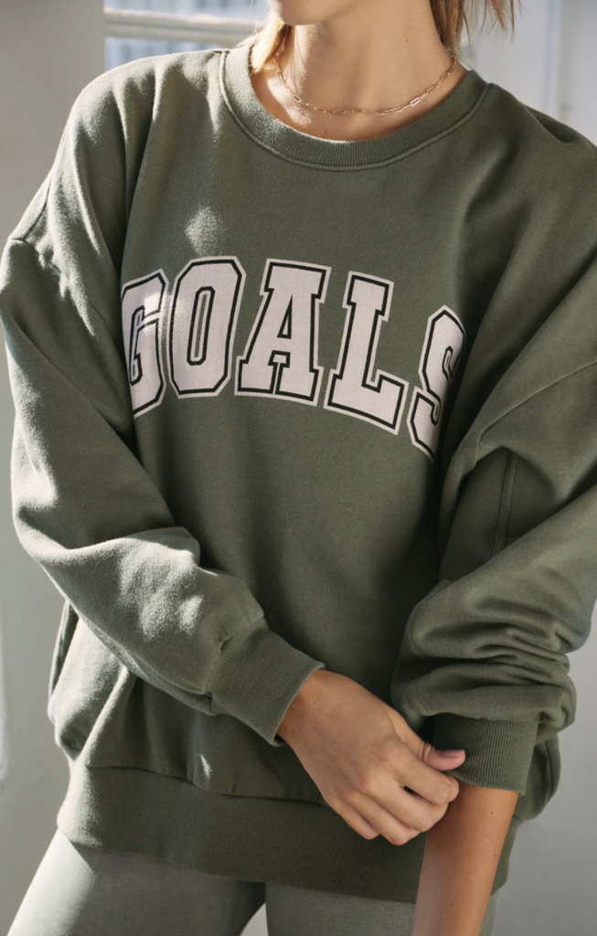 Z SUPPLY ACTIVE OVERSIZED GOAL SWEATSHIRT