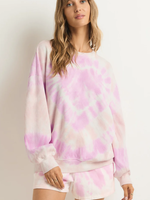 Z SUPPLY LOUNGE LOVERS ONLY TIE DYE SWEATSHIRT