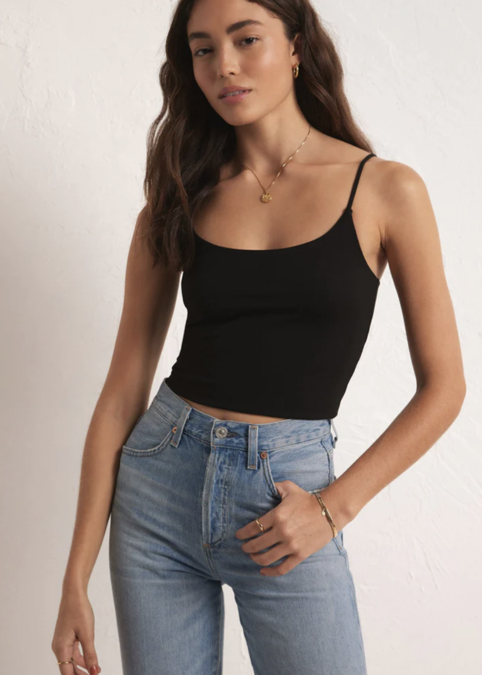 Z SUPPLY LOUNGE MADEIRA SO SMOOTH CROPPED CAMI