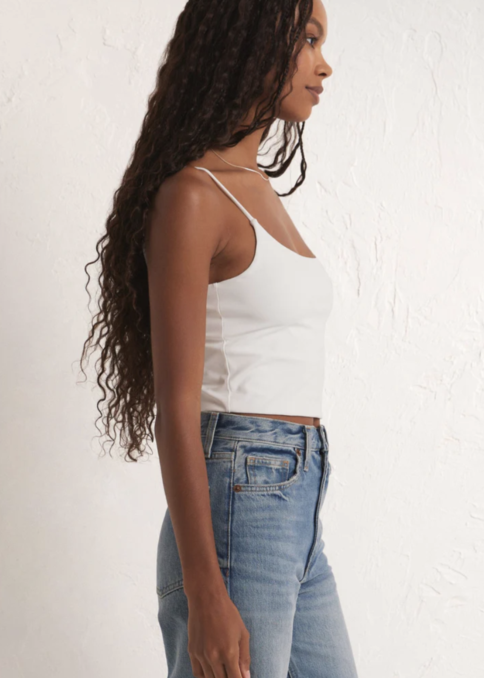 Z SUPPLY LOUNGE MADEIRA SO SMOOTH CROPPED CAMI