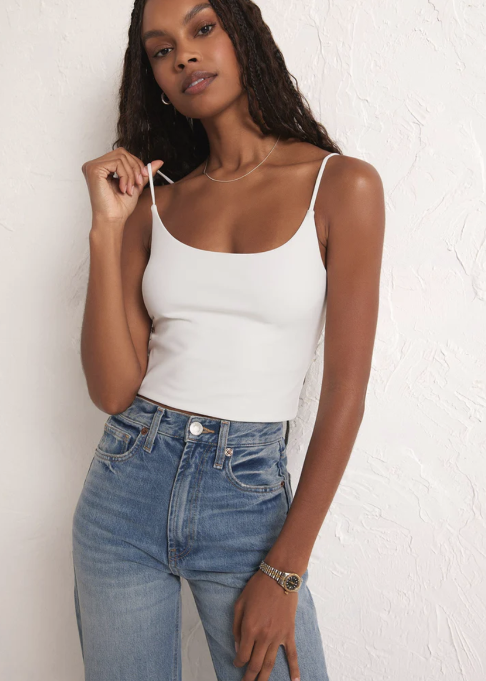 Z SUPPLY LOUNGE MADEIRA SO SMOOTH CROPPED CAMI