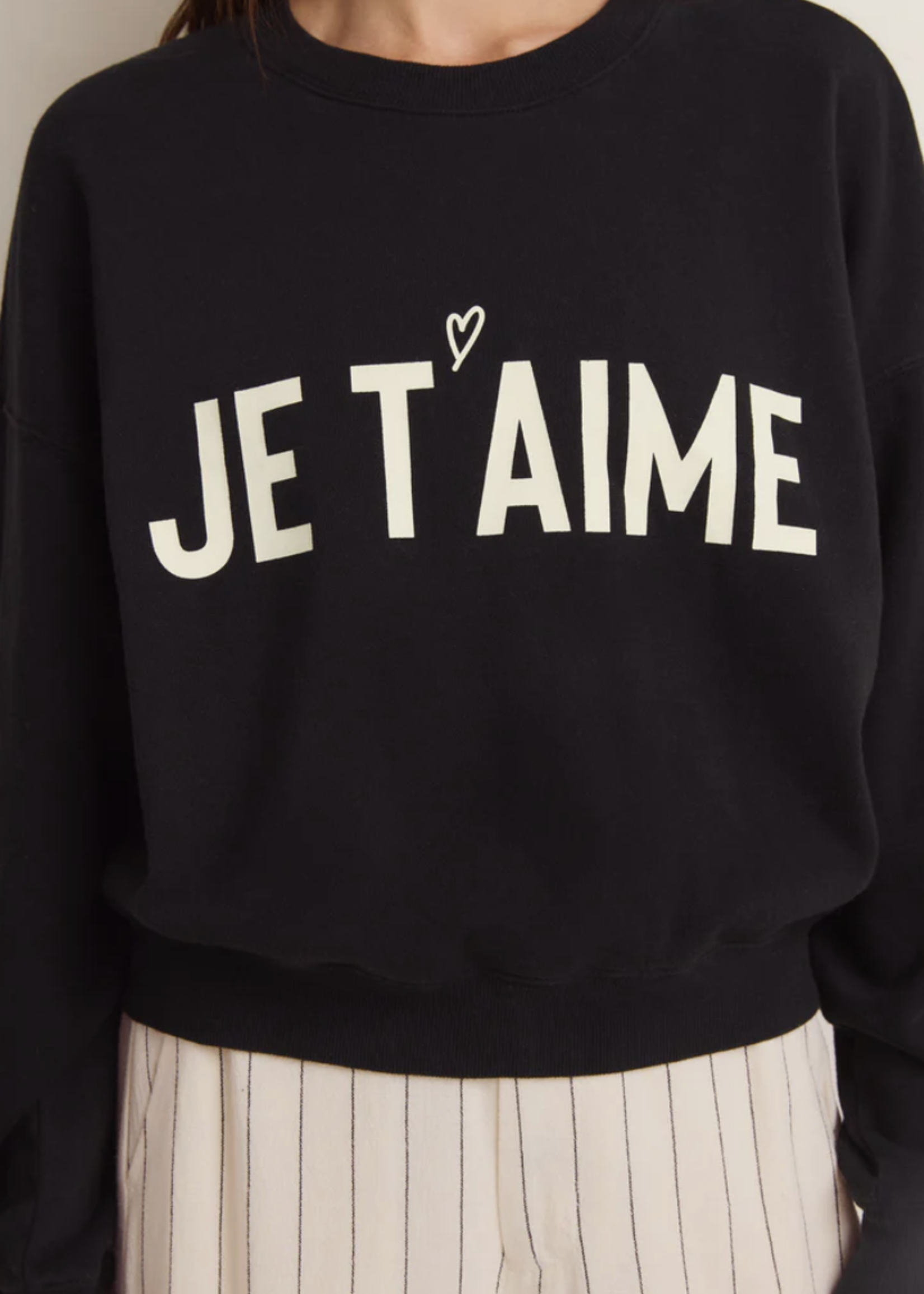 Z SUPPLY JE TAIME SWEATSHIRT