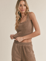 SADIE&SAGE HOMEBOUND COZY CROPPED KNIT TOP