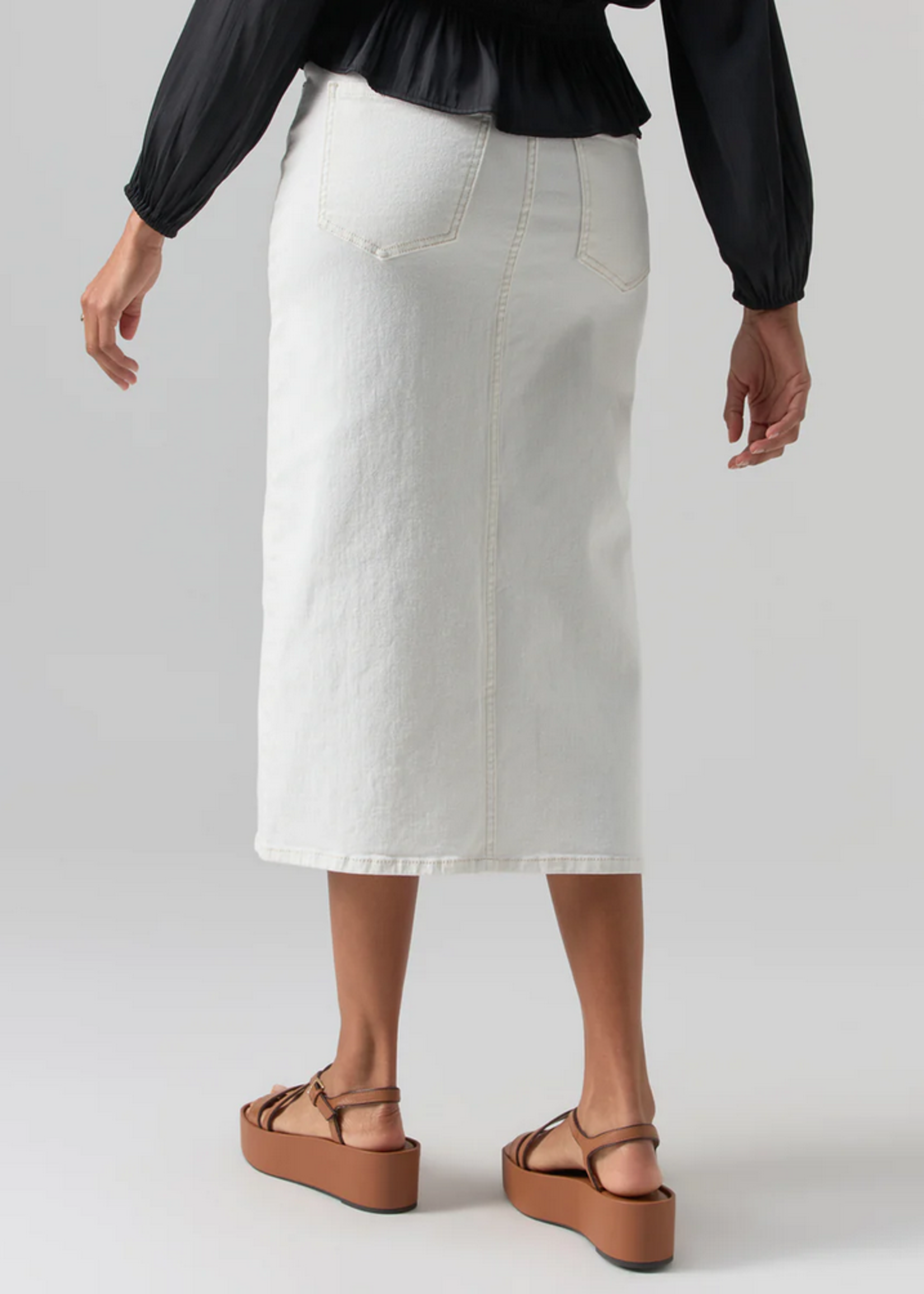 SANCTUARY DENIM MIDI SKIRT