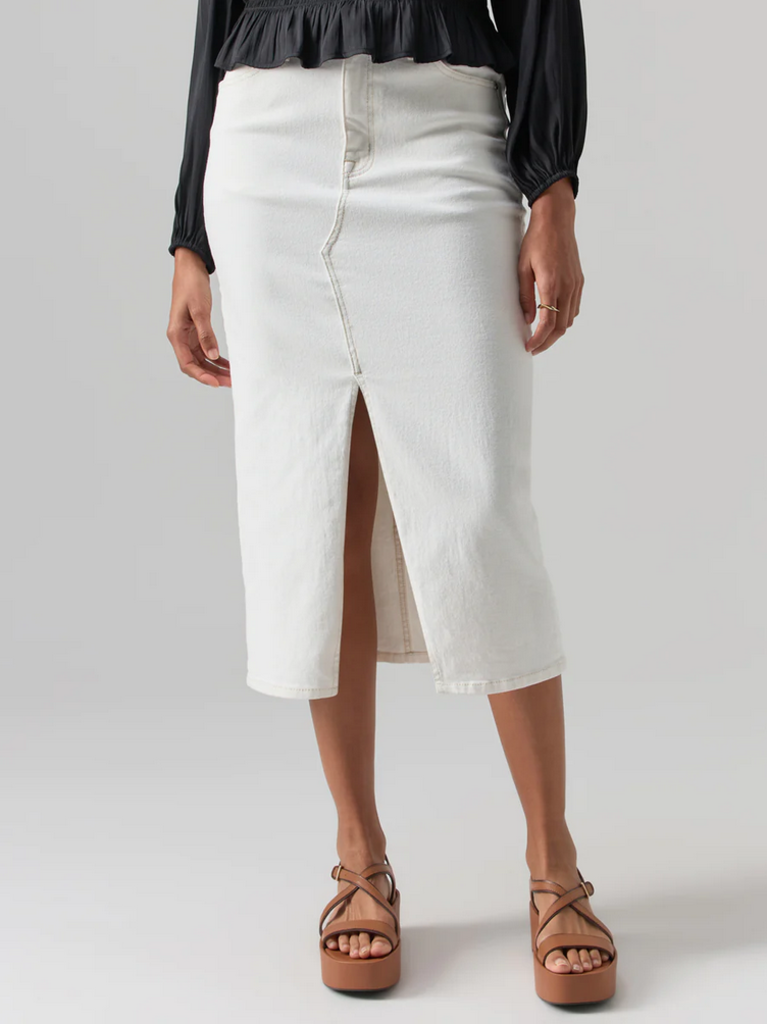 SANCTUARY DENIM MIDI SKIRT