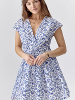 SAVANAH EYELET PRINTED DRESS