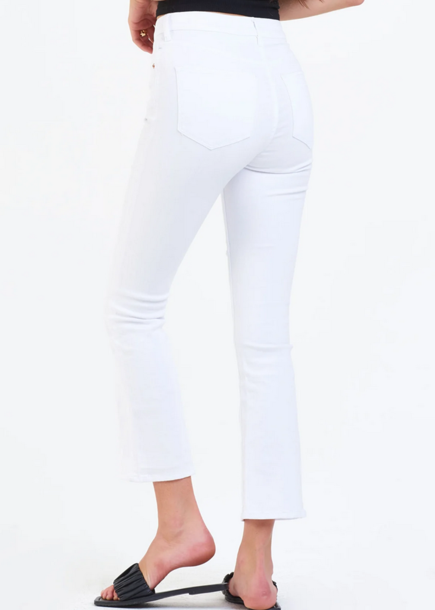 DEAR JOHN JEANNE SUPER HIGH RISE CROPPED FLARE JEANS