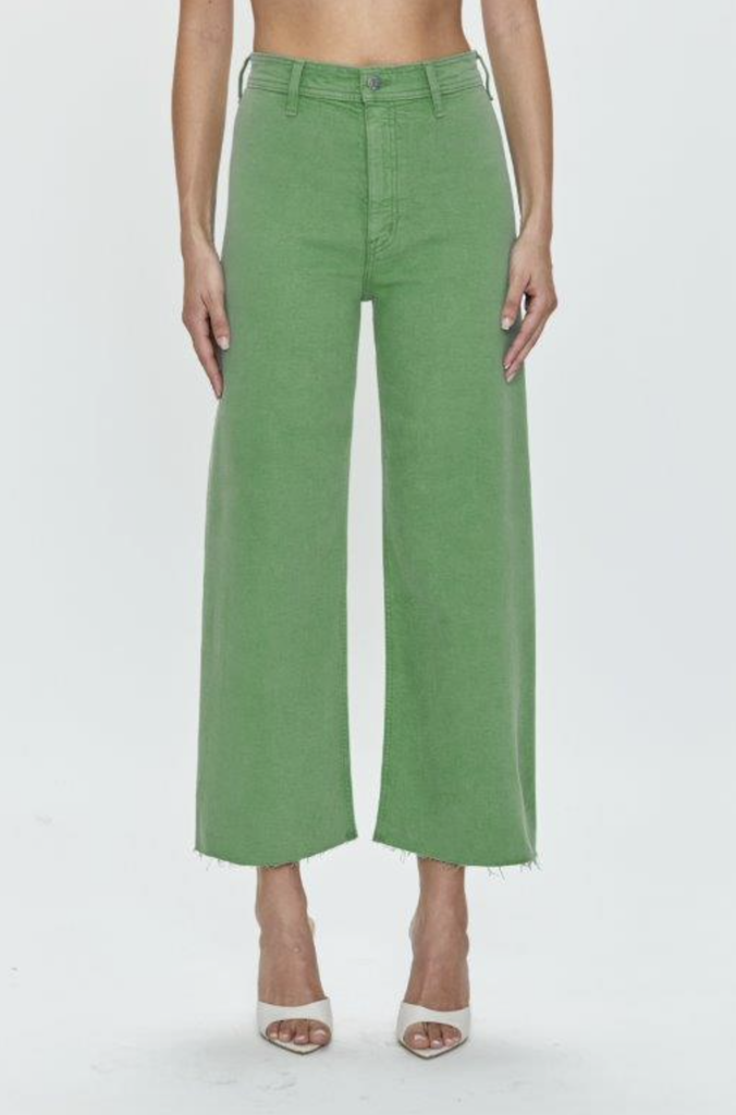 PISTOLA PENNY CROP HIGH RISE WIDE LEG JEAN