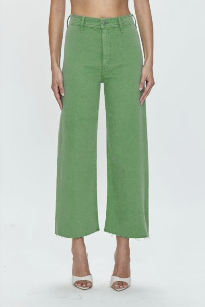PISTOLA PENNY CROP HIGH RISE WIDE LEG JEAN
