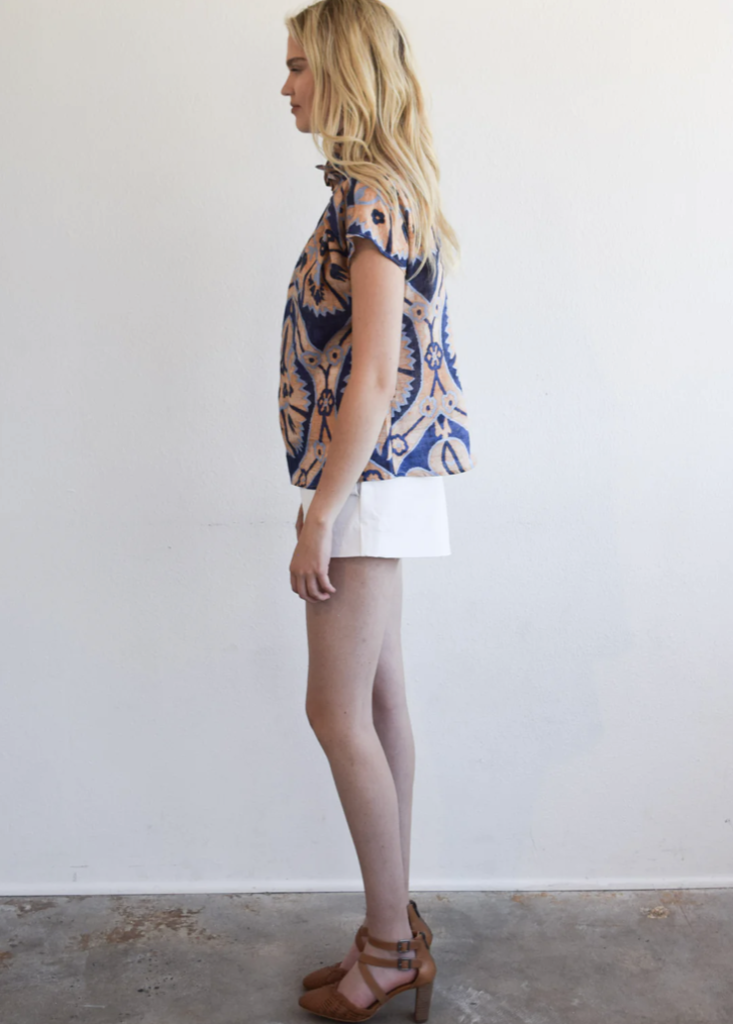 NEVER A WALLFLOWER VICKI SHORT SLEEVE TOP