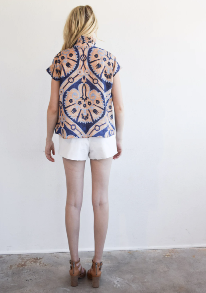 NEVER A WALLFLOWER VICKI SHORT SLEEVE TOP