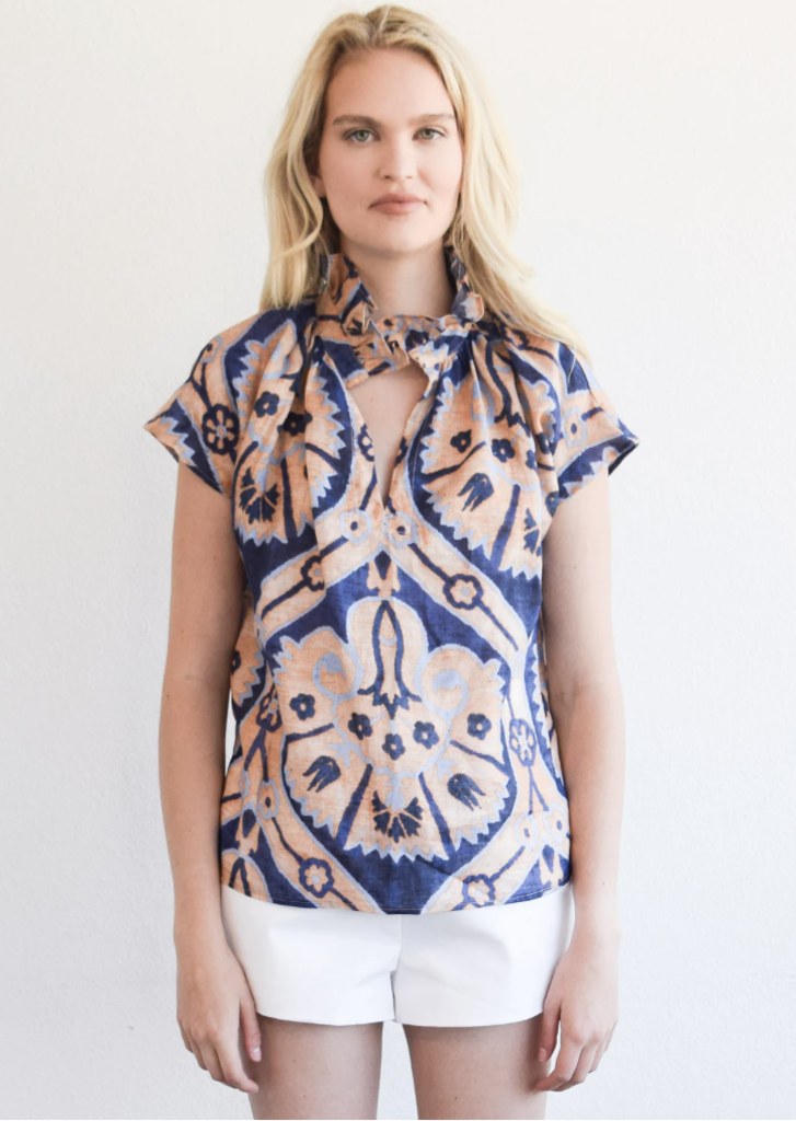 NEVER A WALLFLOWER VICKI SHORT SLEEVE TOP