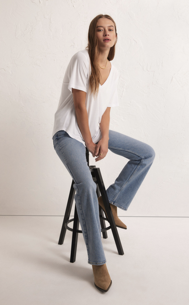 Z SUPPLY SAMMIE V-NECK TEE