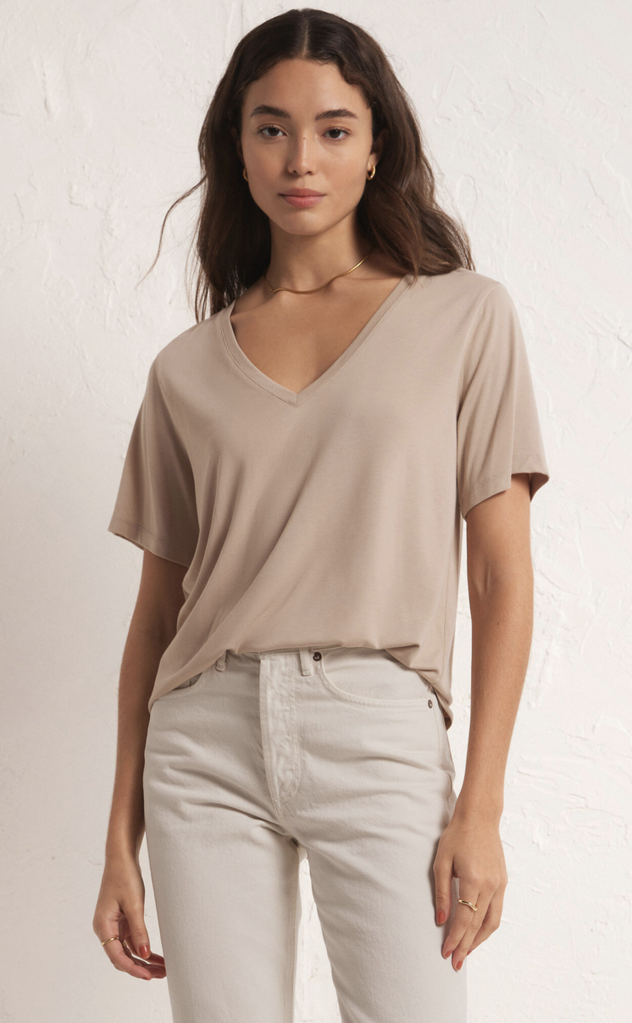 Z SUPPLY SAMMIE V-NECK TEE