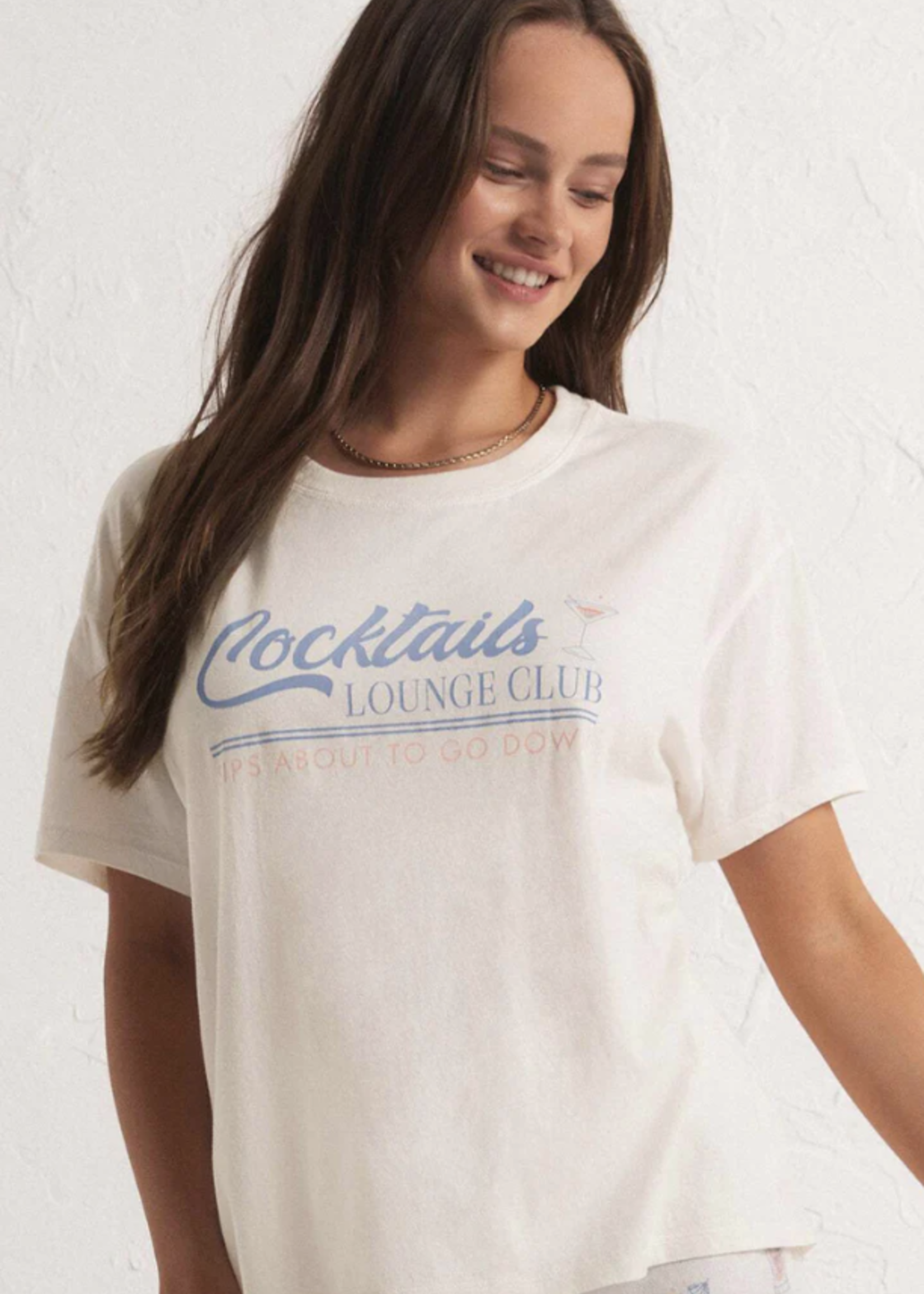 Z SUPPLY LOUNGE COCKTAILS LOUNGE TEE