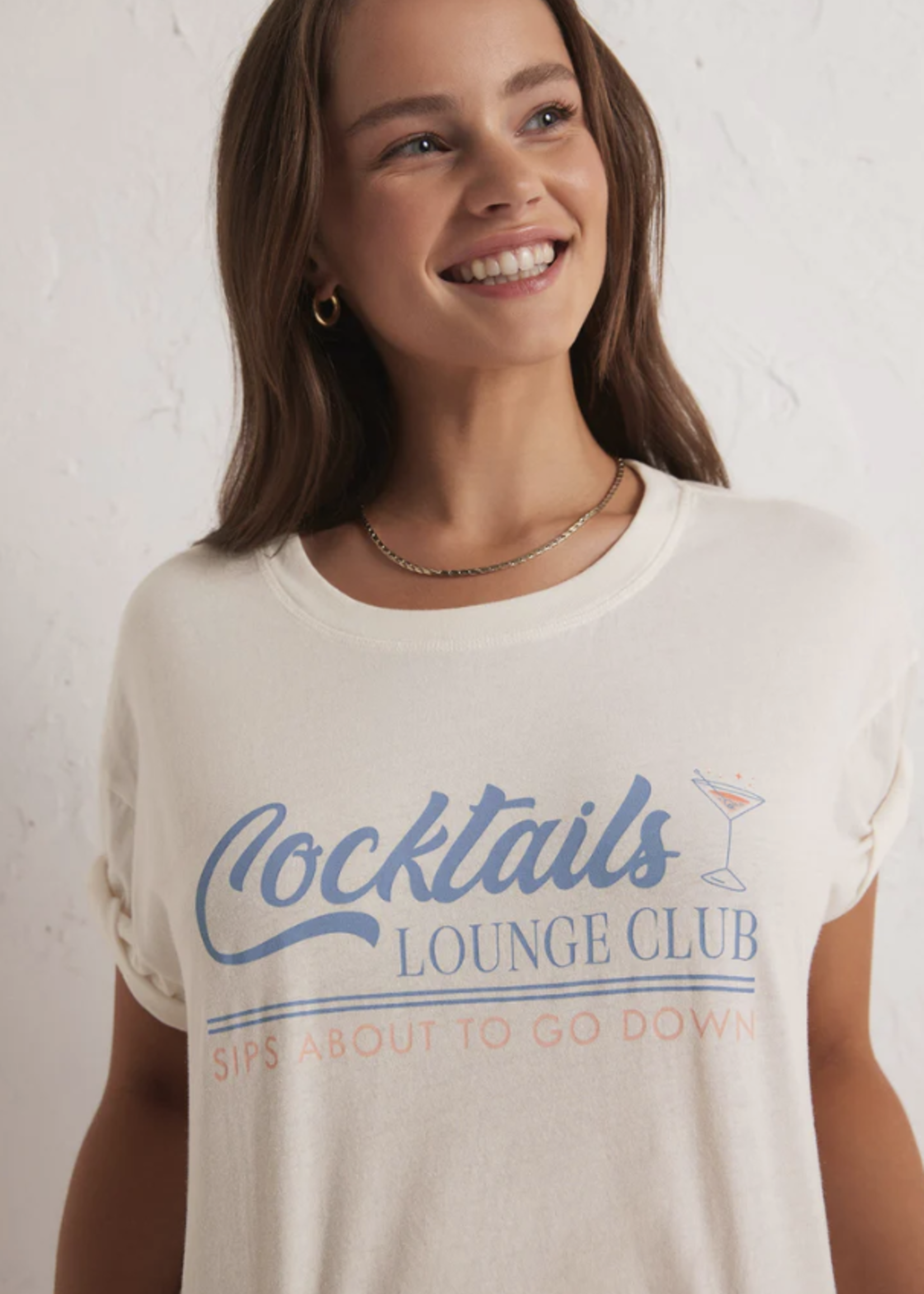 Z SUPPLY LOUNGE COCKTAILS LOUNGE TEE