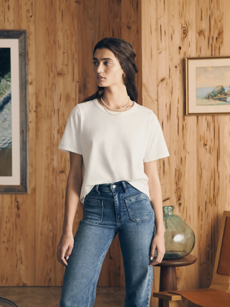 FAHERTY SUNWASHED CREW TEE