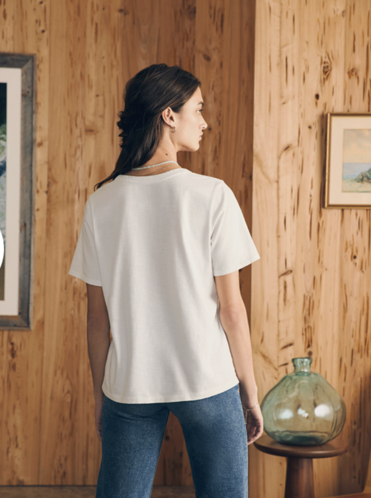 FAHERTY SUNWASHED CREW TEE