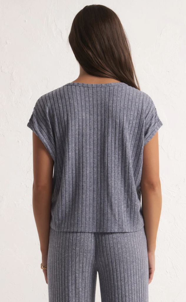 Z SUPPLY LOUNGE SHORELINE RIB TOP