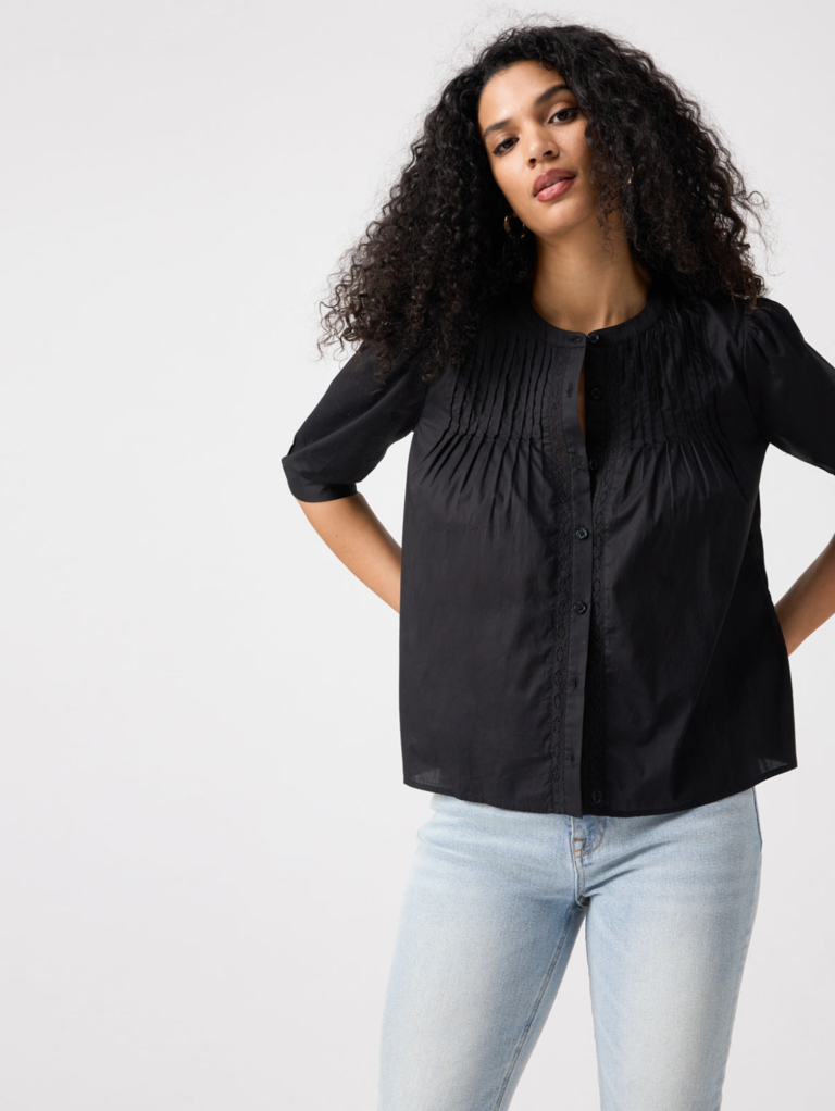 SANCTUARY GENTLE PINTUCK BLOUSE