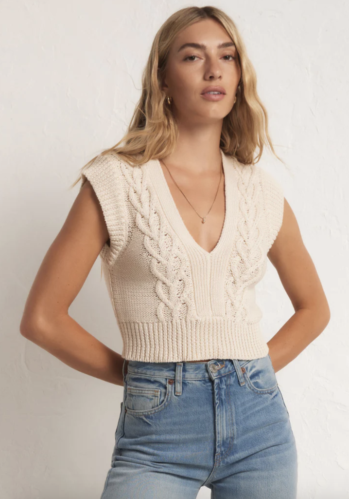 Z SUPPLY ROPED IN SWEATER VEST