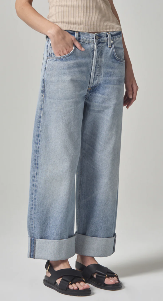 CITIZENS OF HUMANITY AYLA BAGGY CUFFED CROP