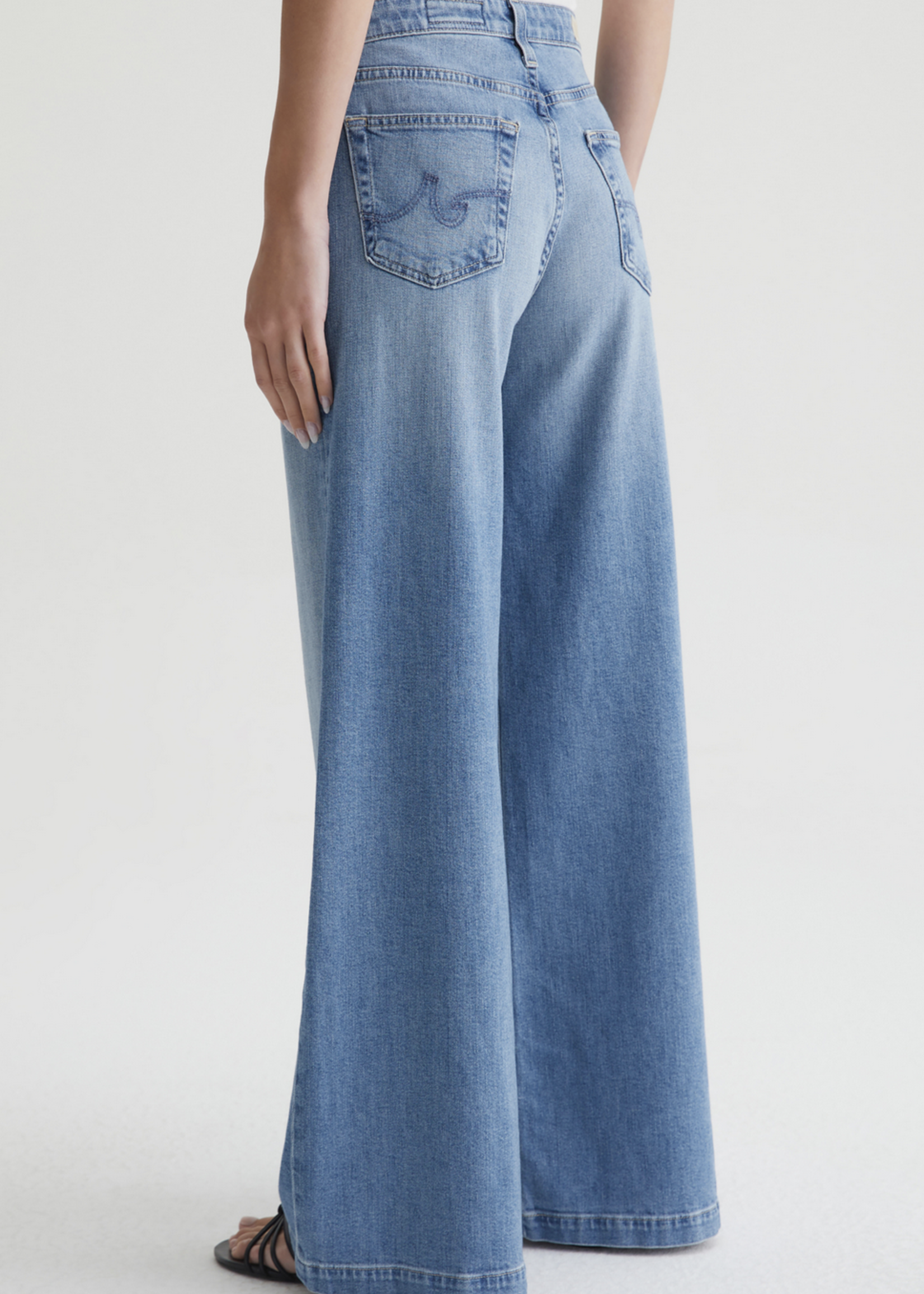 AG JEANS LEANA MID RISE PALAZZO JEAN
