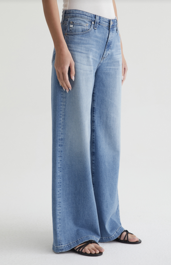 AG JEANS LEANA MID RISE PALAZZO JEAN