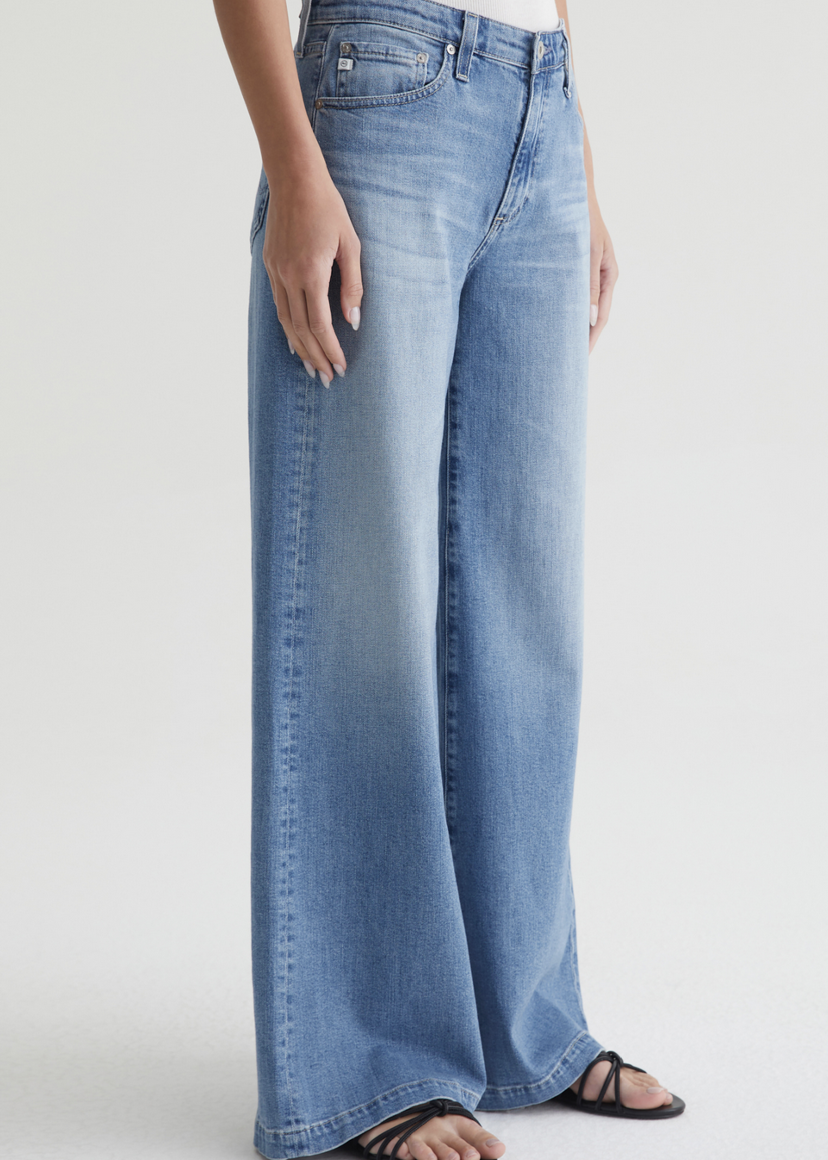 AG JEANS LEANA MID RISE PALAZZO JEAN