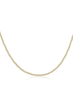 17" CHOKER CLASSIC GOLD 2.5MM BEAD NECKLACE