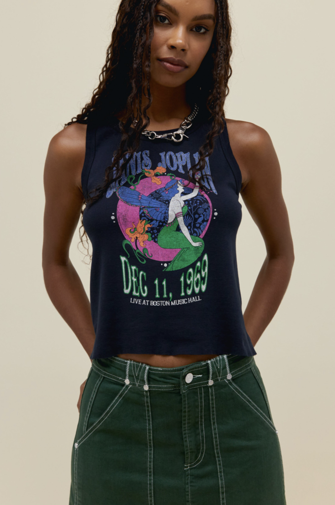 JANIS JOPLIN BOSTON MUSIC HALL RACER TANK