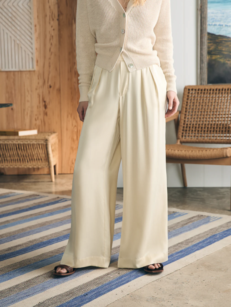 FAHERTY SANDWASHED SILK GEMMA PANT