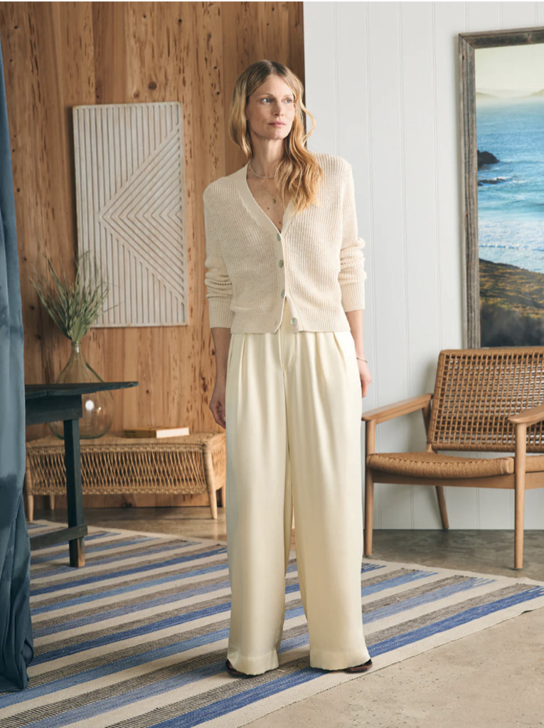 FAHERTY SANDWASHED SILK GEMMA PANT