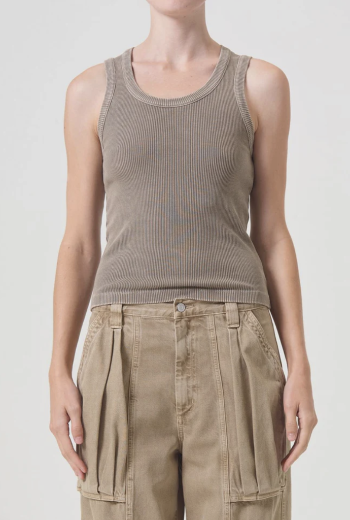 AGOLDE POPPY SCOOP NECK TANK