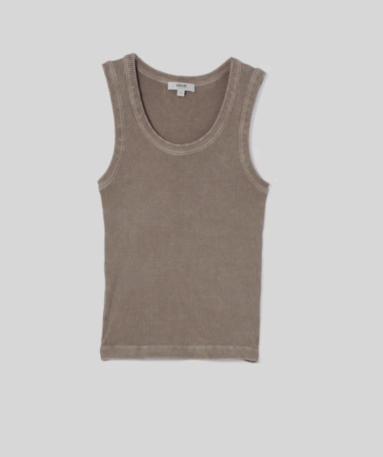 AGOLDE POPPY SCOOP NECK TANK