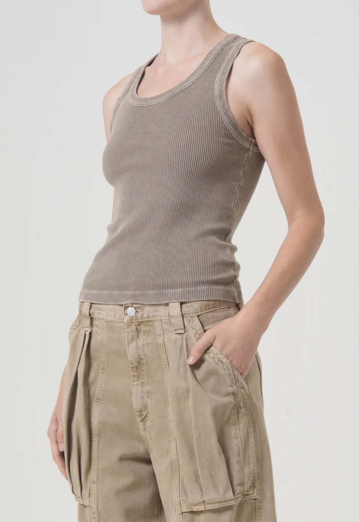 AGOLDE POPPY SCOOP NECK TANK