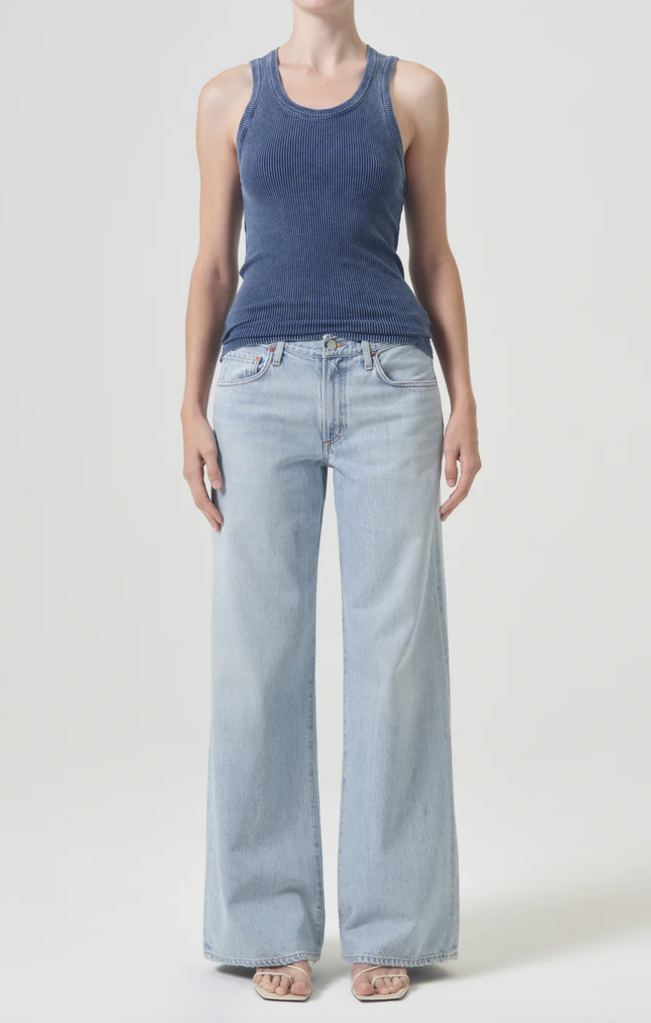 AGOLDE POPPY SCOOP NECK TANK