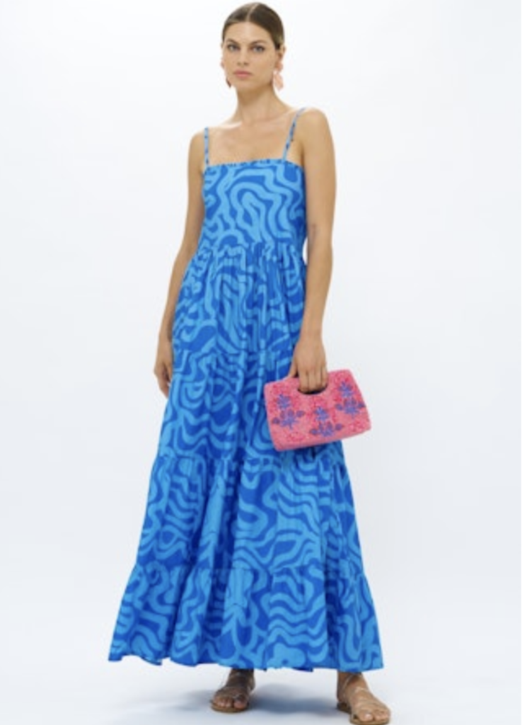 OLIPHANT SMOCKED BACK MAXI