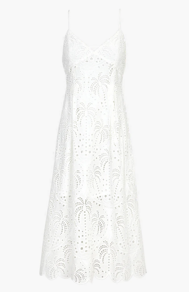 KRISTA EYELET MIDI DRESS