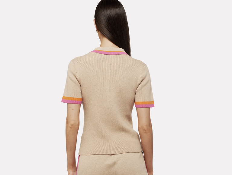 BRODIE VERITY ZIP UP POLO TEE