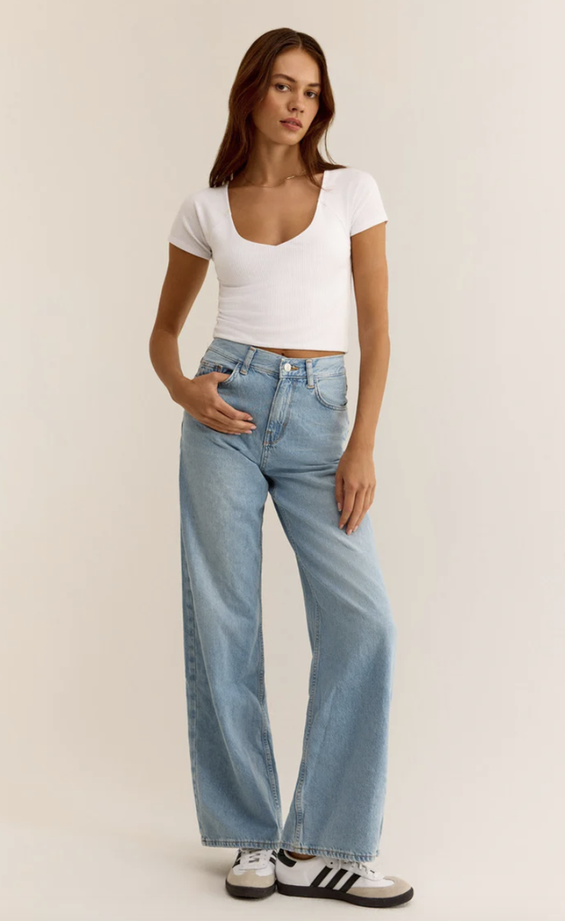 Z SUPPLY KALLEN RIB CROPPED TEE