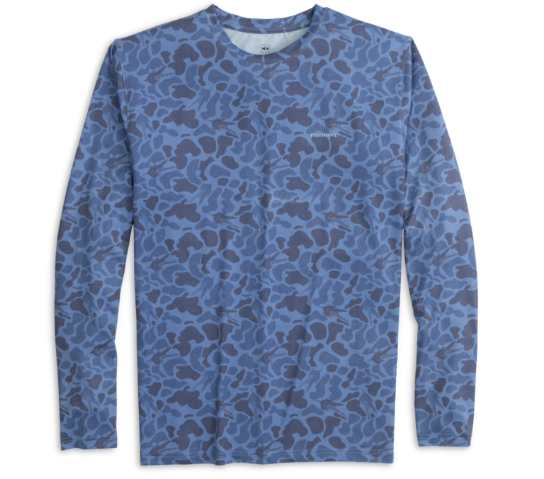 FISH HIPPIE FLY CAMO PERFORMANCE CREW