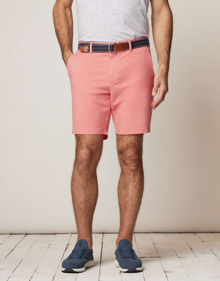 JOHNNIE-O JUPITER COTTON PERFORMANCE SHORTS
