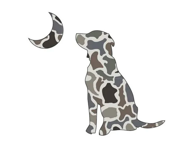 LOCAL BOY OUTFITTERS DOG & MOON DECAL