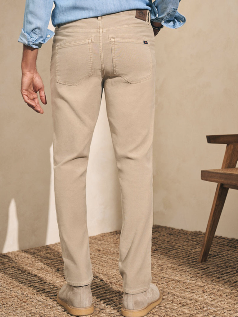 FAHERTY STRETCH TERRY 5 POCKET PANT